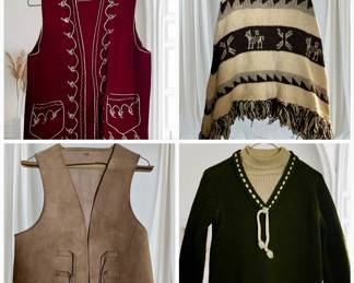 Samples of vintage clothing