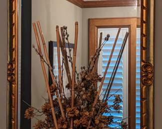 BEVELED MIRROR in GOLD FRAME