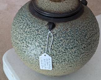 SIGNED ART STUDIO JAR WITH LID