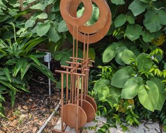 LARGE KINETIC IRON ART SCULPTURE