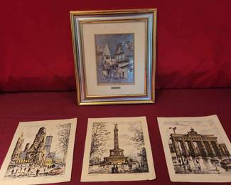 Foil Art Lithograph Prints