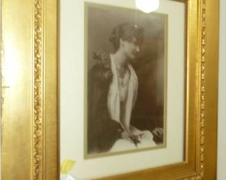 vintage portrait and frame