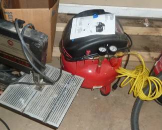 band saw, compressor