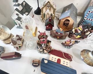 Church and Noah's Ark figurines