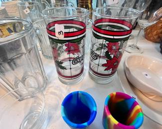 Coca Cola Christmas glasses