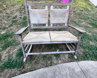Double seat porch rocker