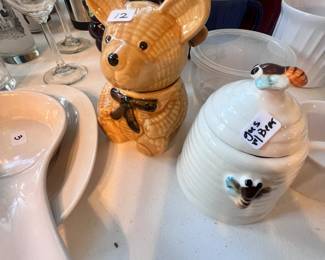 Bear and Beehive honey and sugar tea serving set