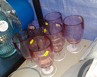 Plastic Goblets, Pink
