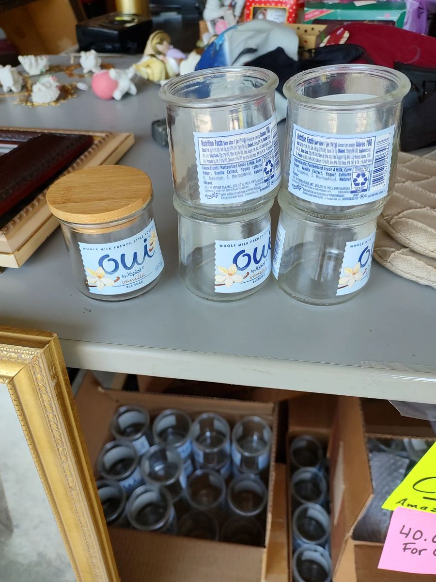 These are great for votive candles Amazon sells lids for them so if you're into doing craft shows I'll make you a deal.