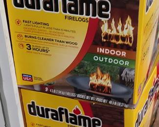 Nine counter flame logs $20 box.