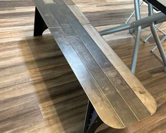 One of a Kind Metal Bench, made in Maryland - very sturdy