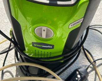 "Greenworks" 1600 psi power washer
