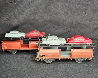 2 Marklin HO #4613 Auto Transport Cars