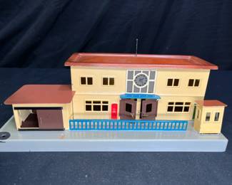 Pre-War Marklin Tin Lithographed Train Station