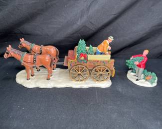 Carol Towne Collection Christmas Tree Wagon Set