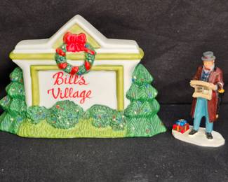 LEMAX & Other Sign and Man Reading Newspaper