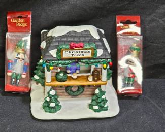 Hershey's Tree Stand & Garden Ridge Nutcrackers