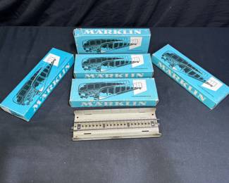 5 Vtg Marklin 7161 Plate Girder Bridges in Boxes