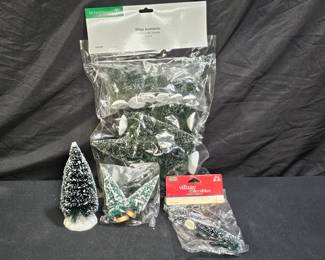 Dept. 56 & LEMAX Topiaries, Hedgerow, & Trees