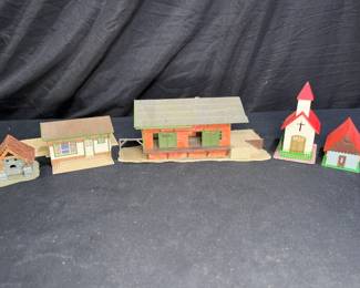 Feller Freight Station, Train Stat., Church & More