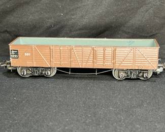 1950's Marklin HO #331 Metal Brown Gondola Freight