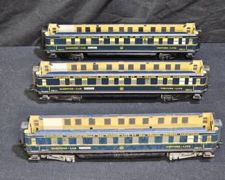 3 Marklin HO #346/3J Sleeping Cars *FOR PARTS*