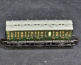 Vtg Märklin 330/1 Stage Coach Green Tin HO 4004