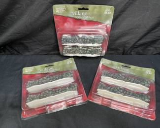 Holiday Time Stone Wall Village Accessories