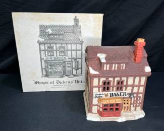 Dept. 56 Shops of Dickens Village Gold Swan Baker