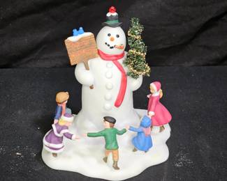 Dept. 56 & LEMAX Farm Wagon & Snowman