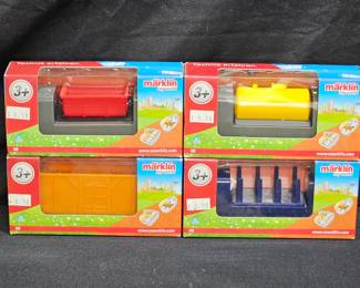 4 NIB Marklin My World 44101-44104 Train Cars