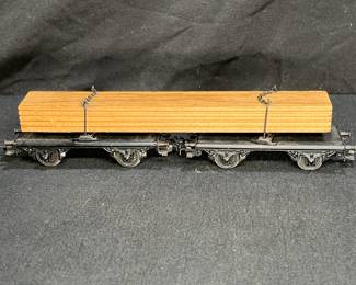 Marklin HO #4512 Double Flat Car with Wood