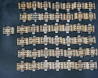 43 Pc 7/8" Marklin 3rd Rail Straight Brass Track