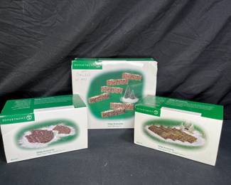 Dept. 56 Stone Wall, Stone Path Curved & Straight
