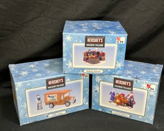3 Hershey's Holiday Village Accesories