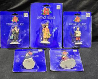 Vintage Village Holiday Figurines