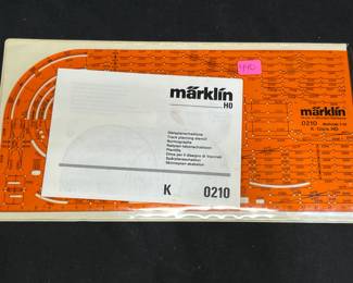 Marklin HO 0210 K-Track Plan Template 1:10