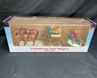 Carol Towne Collection Christmas Tree Wagon Set