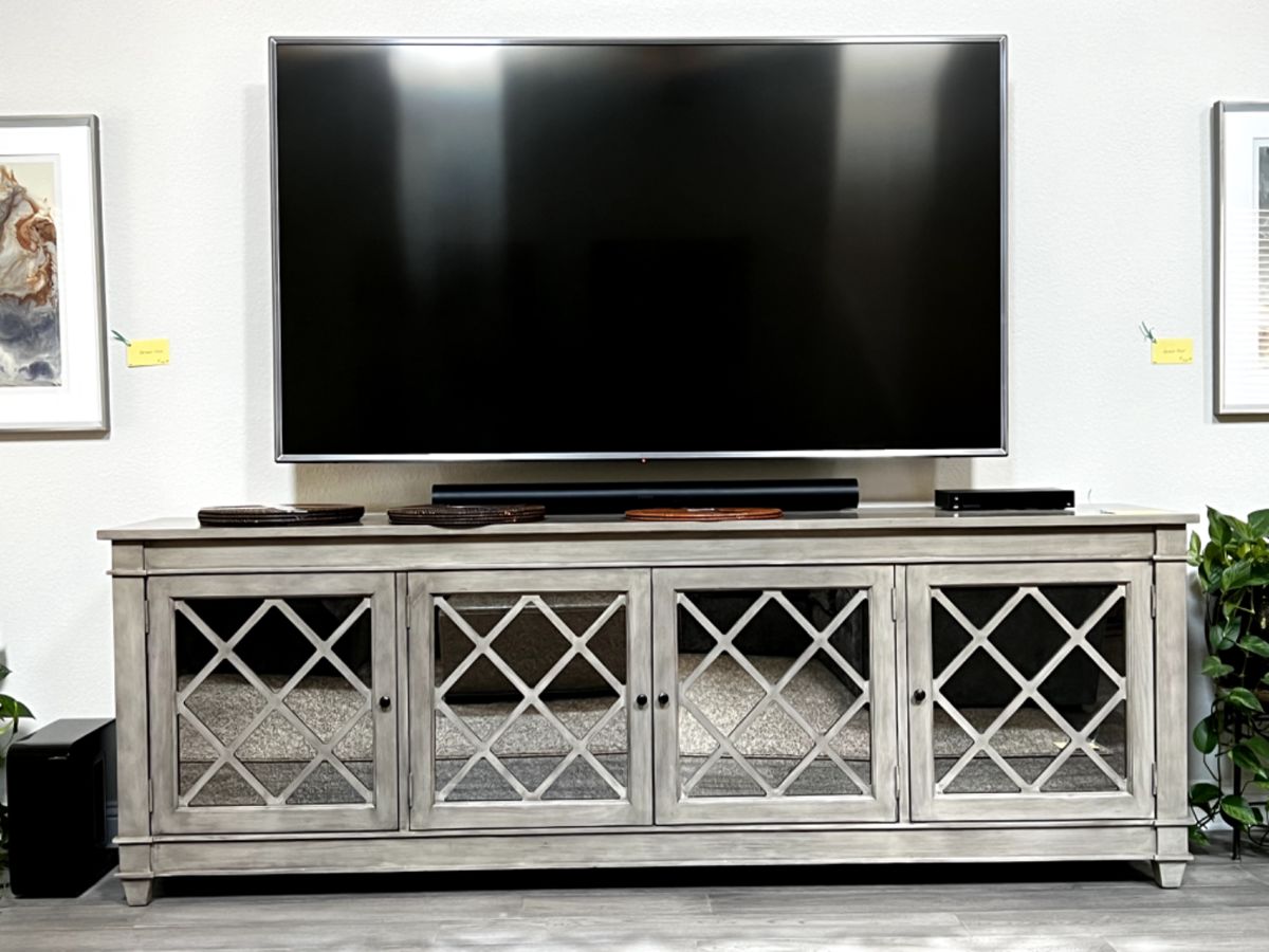 Beautiful Mirrored Credenza - TV NOT INCLUDED