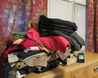 Men's Clothing - some new, some gently used, men's 38-46 pants and shorts. Variety of brands - Lands End, Reebok, Nike, L.L. Bean