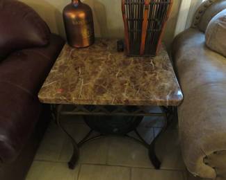Marble end table