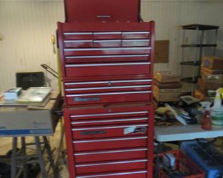 Snap On tool chest - contains a few tools