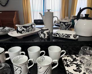 Gravy bowl and butter dish.  Classy.