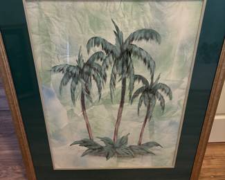 Remember the pelican lamps?  You know palm trees are a must for living here in paradise.  Ignore the humidity, stay inside until November.