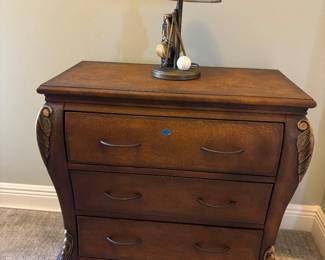 End table with curves.  36-24-34 comes to mind.