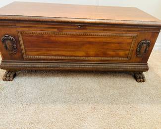 Horizontal wooden furniture.