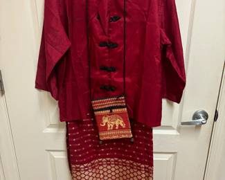 Elephant riding attire.  