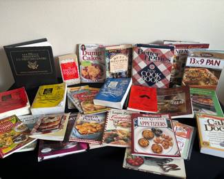 Cookbooks to keep on the shelf.  