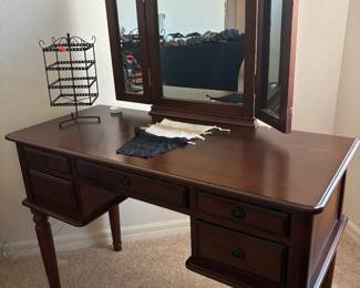 Reflective wooden furniture.