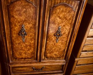 Tall wooden furniture.